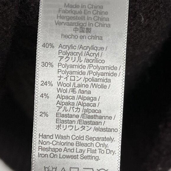 Madewell Wilimington Wool & Alpaca Blend Brown Hoodie Size XS - Picture 6 of 8